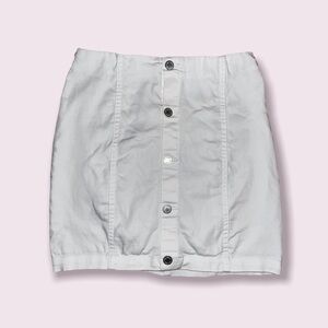 White Button Down Skirt